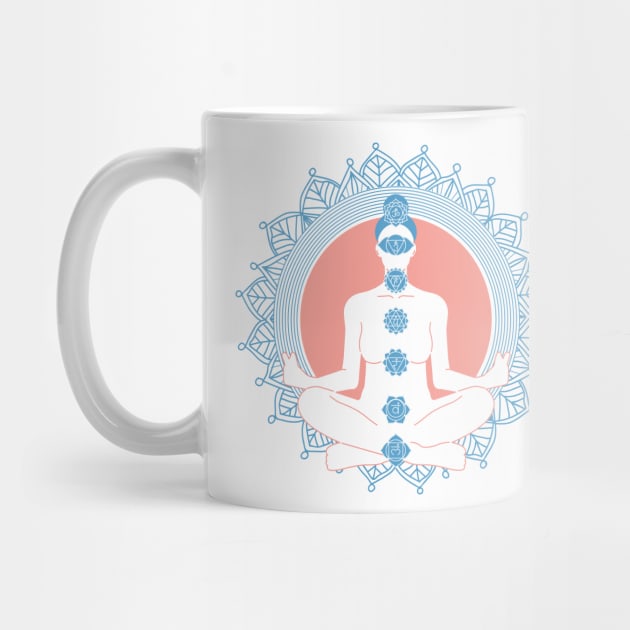 Meditation pose spiritual by Urbanprint
